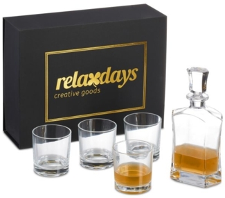 5-tlg. Whisky Set mit Karaffe & Gläsern