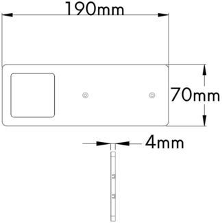 kalb LED Unterbauleuchte LED Unterbauleuchten Edelstahl gebürstet 5W - Küchenleuchte, 4er Set neutralweiß, neutralweiß