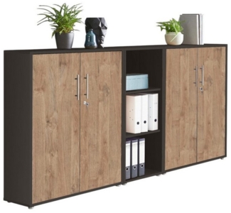 moebel-dich-auf Büromöbel-Set OFFICE EDITION, (Set 8, Büroschrank abschließbar mit Metallgriffen), Made in Germany