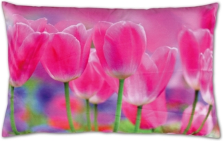 Bestlivings Kissenbezug mit Fotodruck ca. 40x60cm, Flauschig weich, in weiteren Motiven verfügbar ( Design: TULPEN )