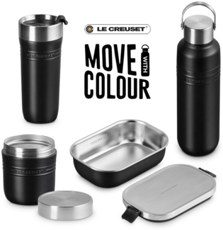 Le Creuset On the Go Business-Set To-Go Schwarz Matt 4-tlg. - Schwarz