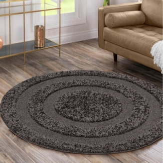 Sanat Hochflor-Teppich Luxus 3500, rund, Höhe: 30 mm, robuster Langflor, weich, Wohnzimmer, Schlafzimmer