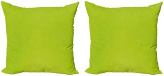 Abakuhaus Kissenbezüge Modern Accent Doppelseitiger Digitaldruck, (2 Stück), Lime Green Verschwommenen Pastellfarben