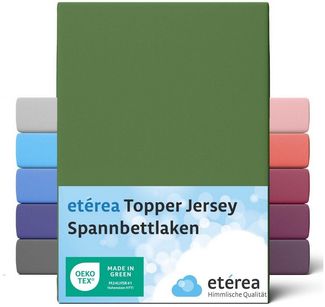 etérea Himmlische Qualität Spannbettlaken etérea Comfort Jersey Topper Spannbettlaken, Jersey, Gummizug: rundum, (1 Stück)