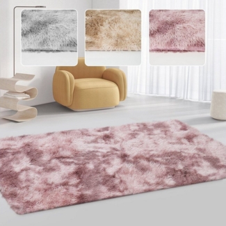 Simloveve Langflor-Teppich Superweicher flauschiger moderner Schlafzimmerteppich, Fuzzy Teppiche, rechteckig, Höhe: 37 mm, B 160cm x L 230cm