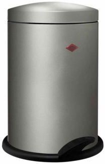 WESCO Tretabfallsammler ALPHA in Neusilber mit 13 Liter Volumen / Base Softer / Abfalleimer