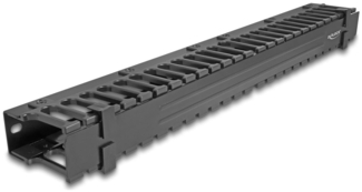 DELOCK Kabelmanagement Rangierpanel mit 3 Öffnungen 19 1 H