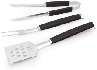 TrendLine Grillbesteck Set TrendLine Edelstahl, Kunststoffgriffe, Grillzubehör