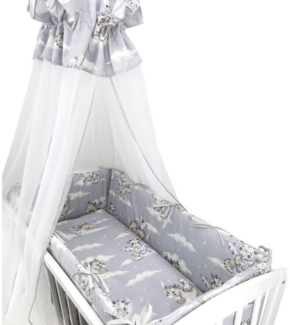 Baby-Delux Babybettwäsche Baby Wiegenset, 6 teilig, Wiegenset 6-tlg. für Babywiege 90x40 (ohne Wiege) verschiedene Designs