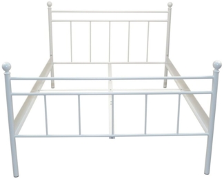 Metallbett "Rubi" 140x200 cm, weiß