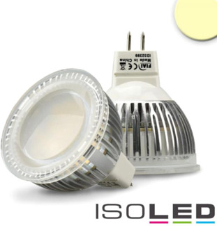 ISOLED MR16 LED Strahler 6W Glas diffuse, 120°, warmweiß