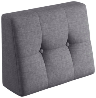 sunnypillow Rückenkissen Palettenkissen gesteppt Seitenkissen 60 x 40 x 20/10cm, Grau