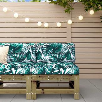 vidaXL Garten-Mittelsofa Kiefernholz Imprägniert 825617
