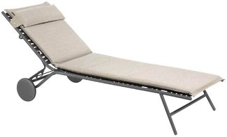 Outdoor Sonnenliege BAYANNE Latte / Gestell Titane