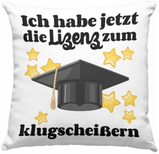 Trendation Dekokissen Trendation - Master Bachelor Geschenk Prüfung Bestanden Kissen mit Fül