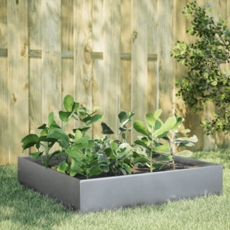 vidaXL Hochbeet 100x100x33,5 cm Verzinkter Stahl 851029