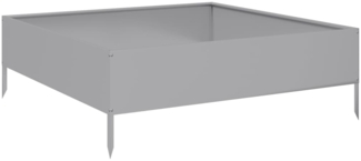 vidaXL Hochbeet 100x100x33,5 cm Verzinkter Stahl 851029