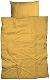 CASATEX Bettwäsche Uni, Satin, 3 teilig, Uni Design, Reißverschluss, tolle Farben