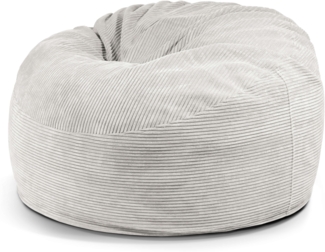 Schaumstoffsitzsack ‘OM 110‘, Bezugstoff - Waves, 100% Polyester, Snow, 75x110x110 cm.