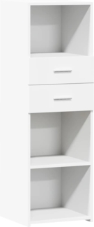 vidaXL Highboard Weiß 40x42,5x124 cm Holzwerkstoff 846159