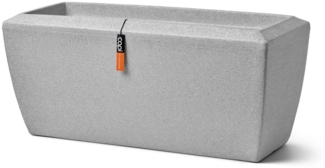 Capi Pflanzgefäß Arc Granite Rechteckig 90x35x40 cm Elfenbeinfarben 442114