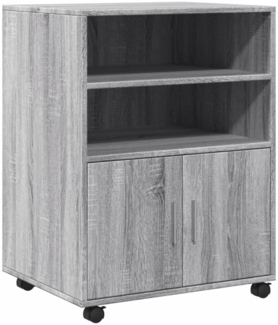 vidaXL Rollschrank Grau Sonoma 60x48x81 cm Holzwerkstoff 853169