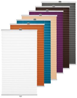 Rikmani Plissee Klemmfix, ohne Bohren CLASSIC, Klemm- oder Schraubmontage, Klemmfix, ohne Bohren, Sonnenschutz