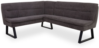 HARPER Sitzbank Eckbank HARPER HADIBU LBH 166 x 210 x 91 cm grau Polsterbank Sitzbank