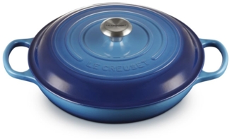 Le Creuset Gusseisen Signature Azurblau Gourmet Profitopf 30 cm