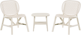 Bistro Set SICELLE Cremeweiß