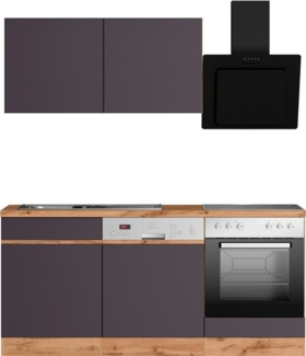KOCHSTATION Küchenzeile KS-Riesa, Stellbreite 180 cm, wahlweise mit oder ohne E-Geräte