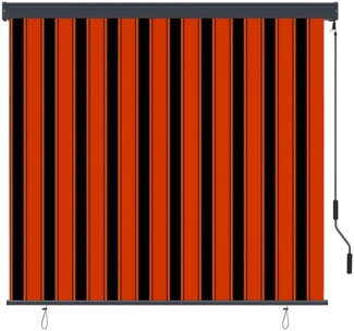 vidaXL Außenrollo 170x250 cm Orange und Braun 145984