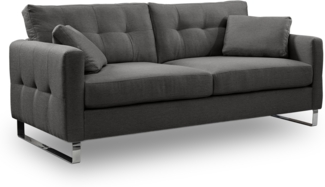 Sofa (B/H/T: 203x92x94 cm) in Grau