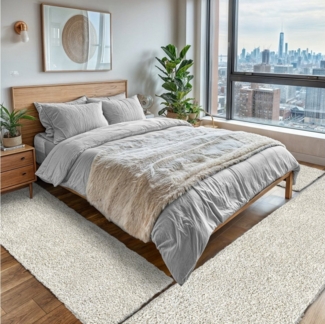 OTTO home Teppich Banji, rechteckig, Höhe: 37 mm, Uni Farben, weich und flauschig, auch als Läufer & in rund erhältlich