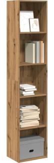 vidaXL Bücherregal Artisan-Eiche 40x30x189 cm Holzwerkstoff 857893