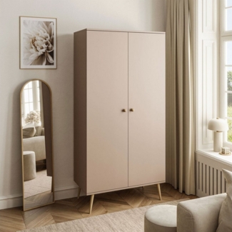 Lookway Kleiderschrank HARMONY zweitüriger Schrank mit Kleiderstange