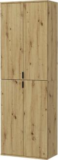 Garderobenschrank Line-Up in Eiche 61 x 193 cm