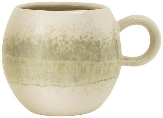 Bloomingville Tasse Paula Tasse natur/grün 275 ml, Keramik Kaffeetasse Teetasse dänisches Design