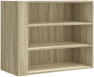 vidaXL Wandregal Sonoma-Eiche 75x35x60 cm Holzwerkstoff 848418