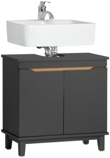 SoBuy Waschbeckenunterschrank BZR113 Badschrank Badezimmerschrank Waschtisch Unterschrank Badmöbel
