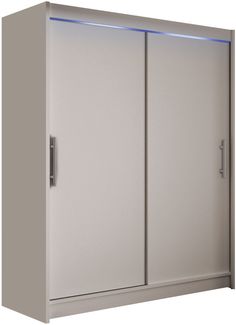 Kleiderschrank Westa I, mit RGB LED Beleuchtung, Farbe: Cashmere