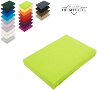 Jersey Spannbettlaken Premium Marke 60 x 120 - 70 x 140 cm Apfelgrün