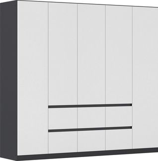 rauch Drehtürenschrank Kleiderschrank Schrank Garderobe Garderobenschrank MAINZ grifflose Front, Außentüren mit Push-to-Open Funktion MADE IN GERMANY