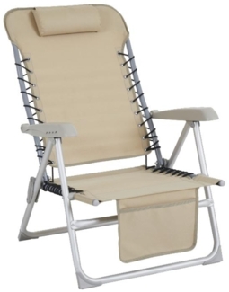 Strandstuhl Ulrika mit Armlehne, Beige