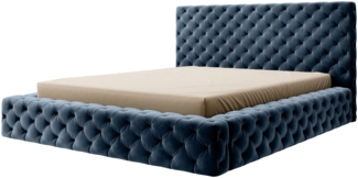 Eltap Bett Princce (Lukso 40) 180x200 Metallrahmen, Gaslift, Box , Blau, 232 x 117 x 201 cm