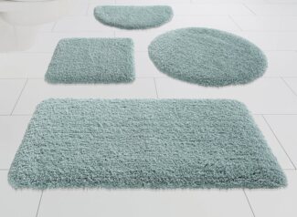 Kleine Wolke Badematte Mellow, Höhe 40 mm, rutschhemmend beschichtet, fußbodenheizungsgeeignet, schnell trocknend, Polyester, rechteckig, Badteppich, Uni-Farben, weich, rechteckig & rund erhältlich