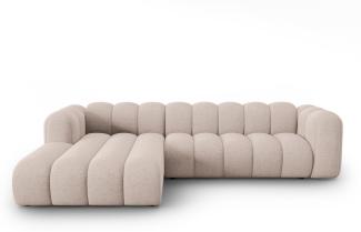 Micadoni Modulares Ecksofa Lupine 4-Sitzer Links Chenille Beige