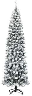 COSTWAY Künstlicher Weihnachtsbaum, 135 cm, inkl. 242 PVC Zweige mit Schnee