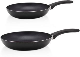 Krüger Pfannen-Set Aluminium Pfannen-Set DELPHI 2 tlg. (16 + 24 cm), Aluminium (Set, 2-tlg, 1x Bratpfanne Ø 16 cm (H. 4,5 cm), 1x Bratpfanne Ø 24 cm (H. 4,5 cm)