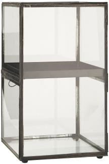 Glasschrank Glasvitrine Vitrine Regal Schränkchen Glas Metall Ib Laursen 0889-25